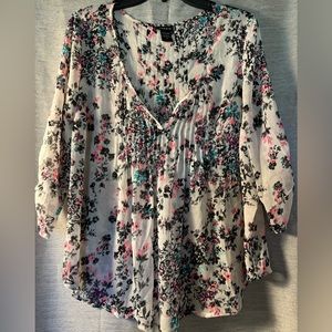 Torrid Long Sleeve Floral Blouse - Size 00